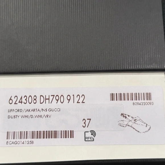 Gucci White and Green Sandals - Picture 11 of 12